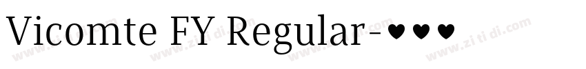 Vicomte FY Regular字体转换